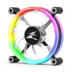 Zalman Size: 120mm, Airflow: 55.2CFM, Noise: 21dBA, ARGB, Black