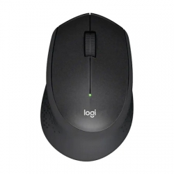 Logitech M331 Silent Plus Wireless Optical Mouse, USB, 1000 dpi, Black