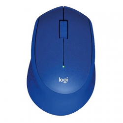 Logitech M331 Silent Plus Wireless Optical Mouse, USB, 1000 dpi, Blue