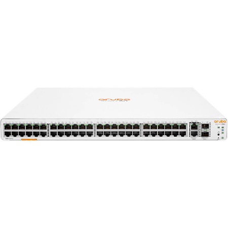 Aruba JL809A, Instant On 1960 Smart Managed Switch, 48xRJ-45 PoE+ Ports, 2xSFP+ Ports, PoE Budget: 600W, Limited Lifetime Warranty