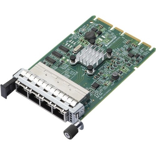 Lenovo 4XC7A08235, ThinkSystem Broadcom 5719 Ethernet Adapter Card, PCIe2.0 to 4xRJ-45 Ports, Twisted Pair, 1 Year Warranty