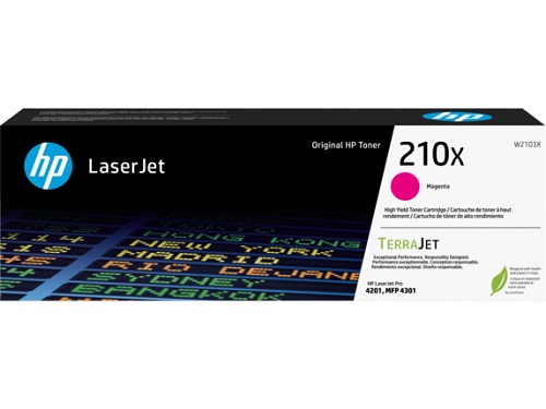 HP WW2103X, 210X Megenta Original LaserJet Toner Cartridge, Yield: 5500 Pages