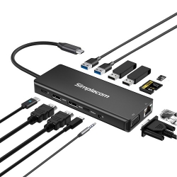 Simplecom USB-C 13-in-1 Multiport Docking Station, 100W