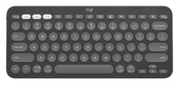 Logitech 920-011753, Pebble Keys 2 K380S Wireless Keyboard, Bluetooth, Tonal Graphite