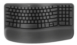Logitech Wave keys Wireless Ergonomic Keyboard, Bluetooth, USB