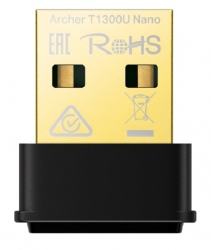 TP-LINK ARCHER AC1300 WI-FI DUAL-BAND NANO USB ADAPTER, MU-MIMO, 3YR
