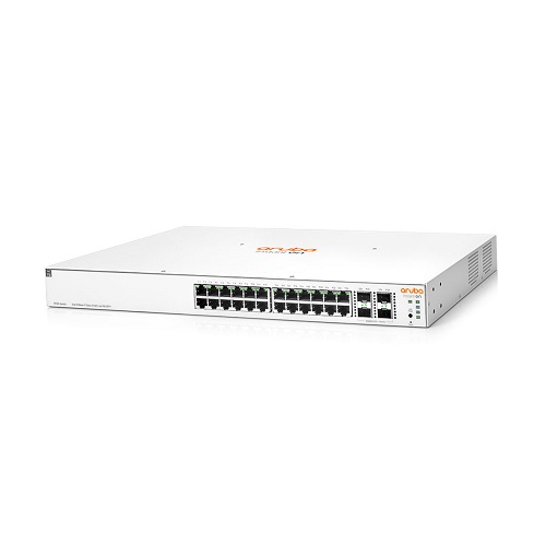 Aruba JL684B, Instant On 1930 Smart Managed PoE Switch, 24xGigabit RJ45 PoE+ Ports, 4x SFP+ Ports, PoE Budget: 370W, Limited Lifetime Warranty