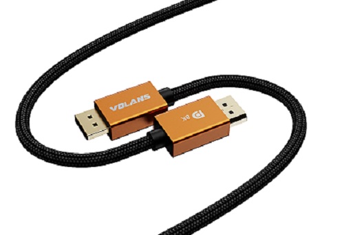 Volans Ultra 8K DisplayPort to DisplayPort Cable, Male to Male