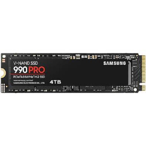 *Limits Apply, contact your AM* Samsung MZ-V9P4T0BW, 990 Pro, 4TB, M.2 NVMe, PCIe4.0, Read Speed: Up to 7450MB/s, Write Speed: Up to 6900MB/s, 5 Year Warranty