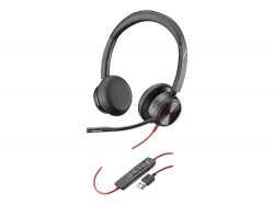 Poly 772K2AA, BlackWire 8225, Stereo Headset, On-ear, Active Noise Cancelling, USB-A, Wired, Black