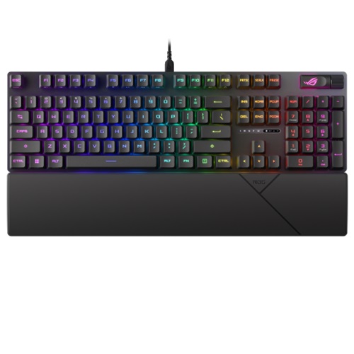 Asus ROG STRIX SCOPE II RX (BLUE SWITCH), Optical Mechanical Gaming Keyboard, Wired, Hot Keys, USB 2.0, IP57, Aura Sync, Black, 1 Year Warranty