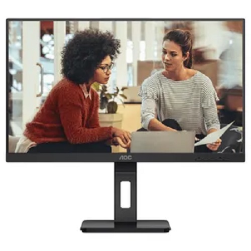 AOC 27E3QAF, 27" IPS, 1920×1080, 16:9, 4ms, 75Hz, Adaptive Sync, 1xHDMI, 1xDP, 1xVGA, Speakers, VESA, Adjustable Height, Tilt, Swivel, Pivot, 3 Year Warranty