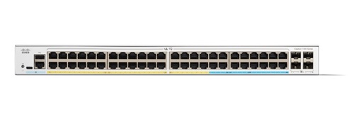 Cisco C1300-48FP-4X, Catalyst 1300 Series Ethernet Switch, 48xGbE PoE+ Port, 4xGbE SFP Port, Layer 3, Managed, Rack-Mountable, PoE Budget: 740W, Limited Lifetime Warranty