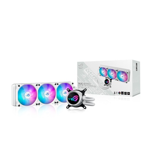 Asus ROG STRIX LC III 360 ARGB WHT, AIO Liquid CPU Cooler, Size: 3x120mm ARGB Fan, Socket: Intel LGA 1700/1200/115X, AMD AM5/AM4, White