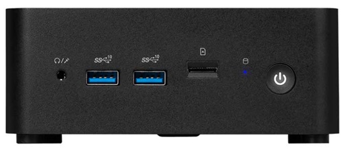 MSI CUBI NUC 1M-002BAU, Barebone, Core 5 120U, Up to DDR5, 2*M.2, 2*HDMI, 2*TBT, 2*LAN, Wifi6, Card Reader, Switch Cable, Black, 3 Year Warranty