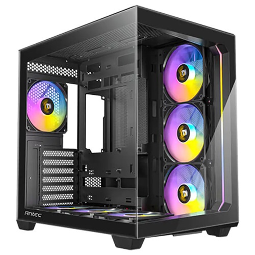 Antec C5-ARGB, Constellation Series, Mid Tower, Tempered Glass, Drive Bays: 1x3.5", 2x2.5", Expansion Slot: 7, Motherboard Support: ATX/mATX/ITX, Pre-Installed Fan: 7x120mm, ARGB, Black, 2 Year Warranty