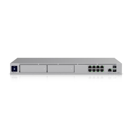 Ubiquiti UDM-PRO-MAX, UniFi Dream Machine Pro Max Cloud Gateway, 8xGbE LAN Port, 1xGbE WAN Port, 2xSFP+ Port, 1x128GB SSD, 2x3.5" Bays, Rack-Mountable, 1 Year Warranty