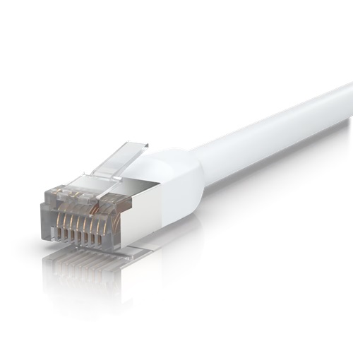Ubiquiti UACC-CABLE-PATCH-OUTDOOR-3M-W, UniFi Patch Cable, RJ-45 to RJ-45, Length: 3m, White