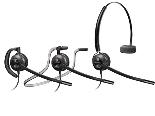 HP/Poly 783P1AA, EncorePro HW540, Wired Mono Headset, USB, Black, 2 Year Warranty (Works with Deskphone and PC)