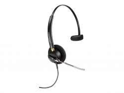 HP/Poly 783Q4AA, Encore Pro HW510V, Wired Mono Headset, USB-A/C + 3.5mm, Black, 2 Year Warranty (Works with PC and Desk Phone)