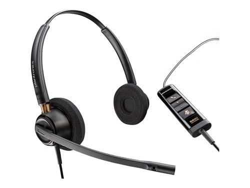 HP POLY ENCOREPRO EP525 MS STEREO CORDED HEADSET, USB-A & C