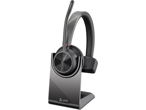 HP/Poly 77Y96AA, Voyager 4310 UC, Bluetooth Mono Headset, Charging Stand, BT700 Dongle, USB-C, Black, 2 Year Warranty
