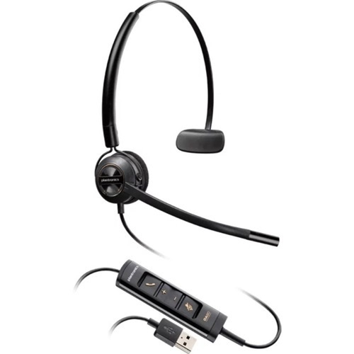 HP/Poly 783R4AA, EncorePro EP545 UC, Wired Mono Headset, USB-C/A, Black