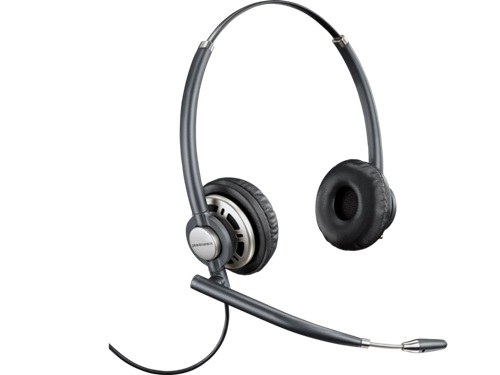 HP/Poly 8R707AA, EncorePro HW720, Wired Stereo Headset, USB-A, Black, 2 Year Warranty (Works with Deskphone and PC)
