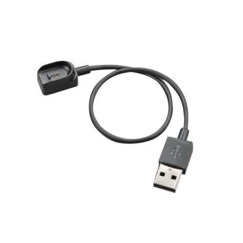 HP/Poly 85S00AA, USB Charging Cable, USB-A to Voyager Connector, Black