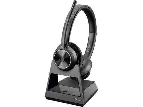 HP/Poly 8D3F7AA, Savi 7320 Office - Savi 7300 series - headset - on-ear - DECT - wireless - active noise cancelling - black