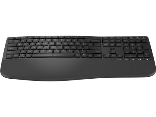 HP 8T6L9UT, 685 Comfort Dual-Mode Wireless Keyboard, Bluetooth, USB-A, Black, 1 Year Warranty