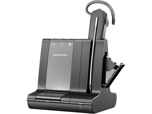 HP/Poly 8D3H1AA, Savi 8245 Office - Savi 8200 series - headset - in-ear - convertible - DECT / Bluetooth - wireless - active noise cancelling - USB-A via Bluetooth adapter - black - Zoom Certified