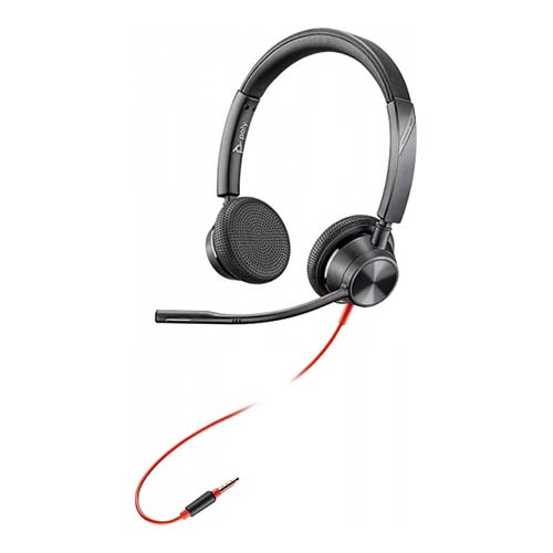 HP Poly, Blackwire 3325T, Stereo, W/ 3.5MM- Chrome Os Cert