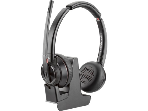 HP/Poly 8D3H8AA, Savi 8220-M Office - Savi 8200 series - headset - on-ear - DECT / Bluetooth - wireless - active noise cancelling - black - Certified for Microsoft Teams