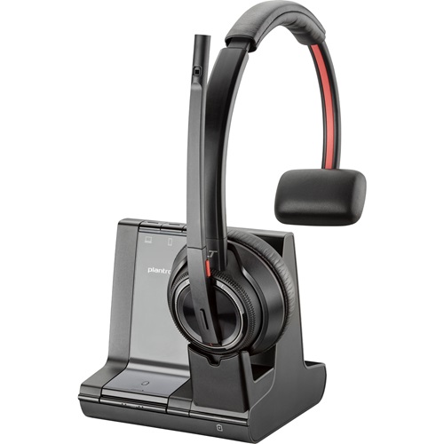 HP/Poly 8D3K5AA, Savi 8210 Office - Savi 8200 series - headset - on-ear - DECT / Bluetooth - wireless - black - Zoom Certified