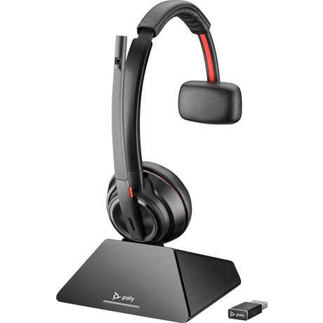 HP/Poly 8Y9C4AA, Savi 8220 DECT, Stereo Headset, Charging Stand, 1880-1900 MHz