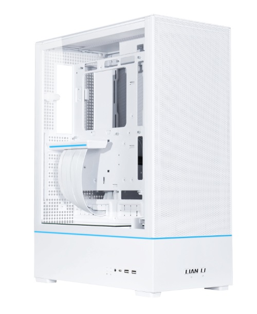 Lian Li PC-SUP01W, Lancool SUP-01 White ATX Case, Tempered Glass Panel, No PSU, 1 Year Warranty