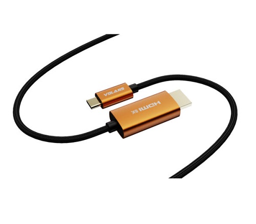 Volans VL-CH81, Ultra 8K USB-C to HDMI Cable V2.1 (1M)