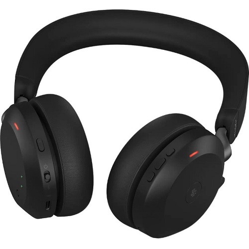 JABRA WIRELESS EVOLVE2 75 UC STEREO BLUETOOTH ANC HEADSET + LINK 390C BT,USB-C