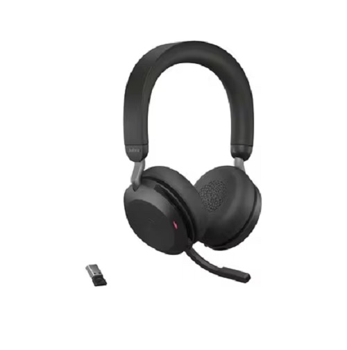 Jabra 27599-989-999, Evolve2 75 Link 380A UC Stereo Black Headset, Wireless+Bluetooth