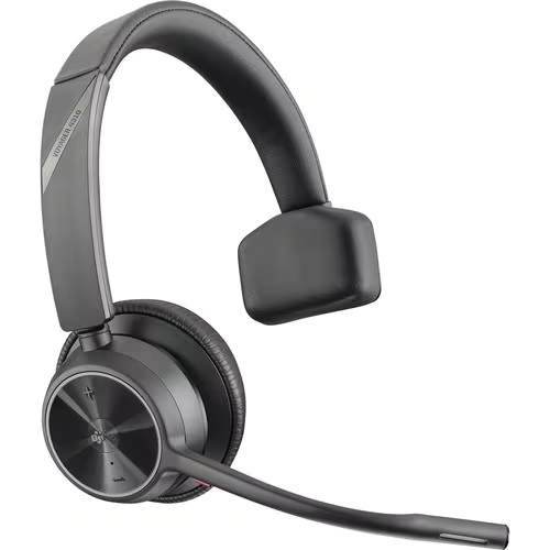 HP/Poly 218473-01, Voyager 4300 UC 4310 Wired/Wireless Over-the-head Mono Headset - Microsoft Teams Certification - Monaural - Supra-aural - 5000 cm - Bluetooth - 20 Hz to 20 kHz - 150 cm Cable - Noise Cancelling Microphone - Noise Canceling - USB Type C