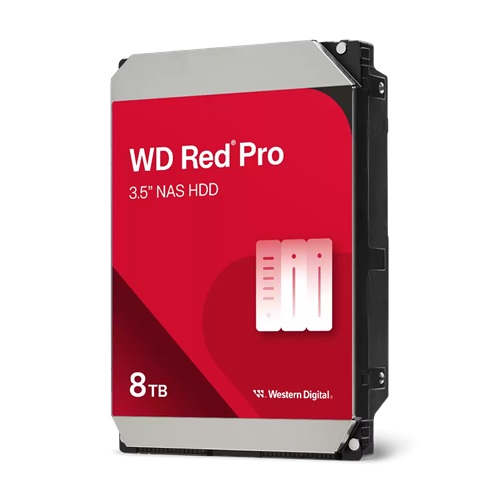 Western Digital WD8005FFBX, WD Red Pro 8TB 3.5" NAS HDD SATA3 7200RPM 256MB Cache 24x7 300TBW 5yrs wty