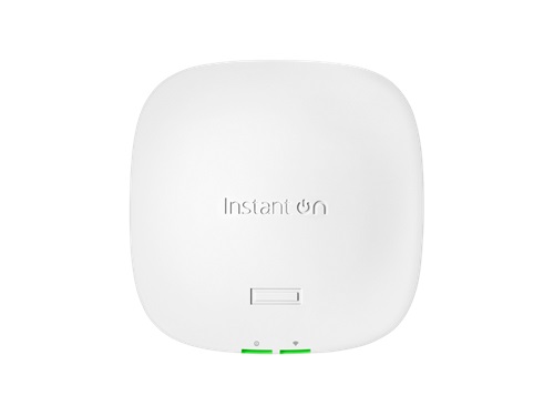 HPE S1T09A, Aruba Instant On AP21 Dual Band IEEE 802.11ax 1.46 Gbit/s Wireless Access Point - Indoor - 2.40 GHz, 5 GHz - 2 x Internal Antenna(s) - Internal - MIMO Technology - 1 x Network (RJ-45) - Gigabit Ethernet - 10.90 W - Ceiling Mountable, Wall Moun