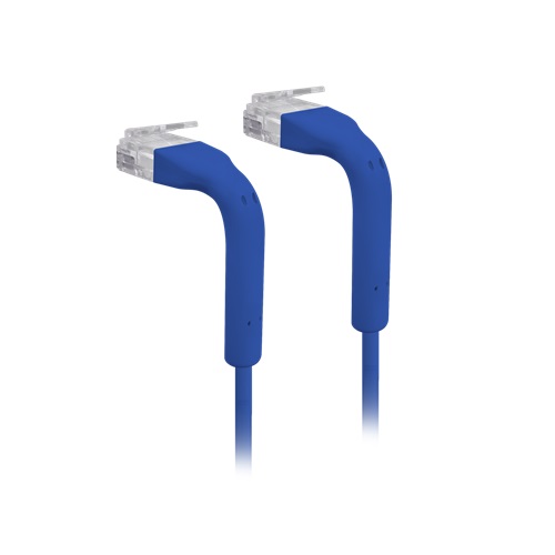 Ubiquiti NHU-UC-RJ45-BL-10, UniFi Patch Cable, 10-Pack, Reduced Packaging (Low Plastic), Length 0.1m, Blue, Both End Bendable to 90 Degree, RJ45 Cat6, 1 Year Warranty