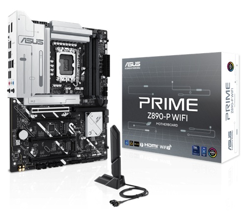 Asus PRIME Z890-P WIFI-CSM, ATX, Intel LGA 1851, 4xDDR5, 4xM.2, 4xSATA 6Gb/s, RAID, 1xHDMI, 1xDP, 1xTB (USB-C), 4xPCIe, GbE LAN, Wi-Fi 7+Bluetooth, 1xUSB-C, 3xUSB-A, 4xUSB2.0, 3 Year Warranty