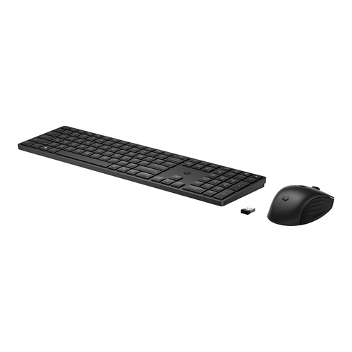HP 4R013AA, 650 Wireless Keyboard and Mouse Combo, Bluetooth, USB-A, Black