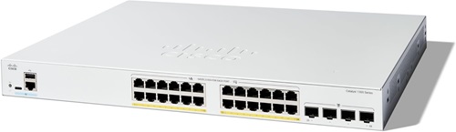 CISCO - Catalyst 1300 24-port GE, Full PoE, 4x1G SFP