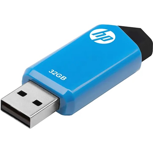 HP HPFD150W-32, V150W, 32GB, USB 2.0, Type-A, Flash Drive Memory, Stick Slide 0°C to 60°C, External Storage for Windows 8 10 11 Mac, 2 Year Warranty