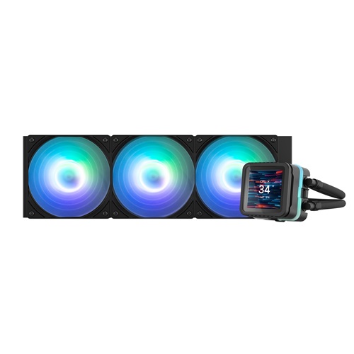 Zalman ALPHA2 DS A36 BLACK, CPU Liquid Cooler with 2.73’’ IPS LCD Screen, 3x120mm ARGB Fan, Socket: Intel LGA 1851/1700/1200/115X, AMD AM5/AM4, 5 Year Warranty