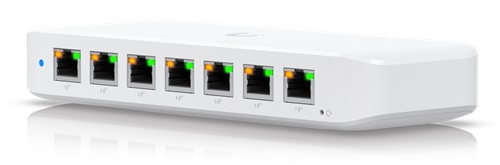 Ubiquiti Ultra 42W, Compact Layer 2, 8-port GbE PoE Switch, Versatile Mounting Options, 7 PoE/PoE+ No Power Supply, PoE++ Input, 1 Year Warranty